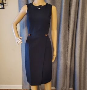 H&M midi dress black XS NWL